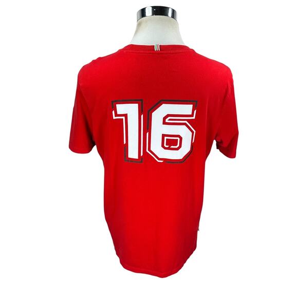 Stichd Scuderia Ferrari Race Team Charles Leclerc #16 T-Shirt Men's Large Red - Picture 6 of 12
